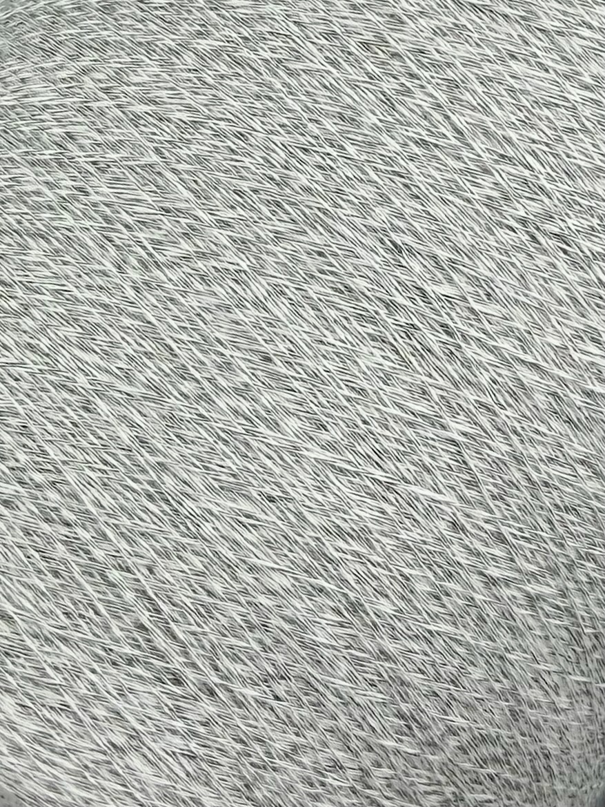 Art. Superflex Nm 2/80 – Kaschmir-Stretchgarn, col. Eisgrau Mélange | Zimpfer Wolle Selezione
